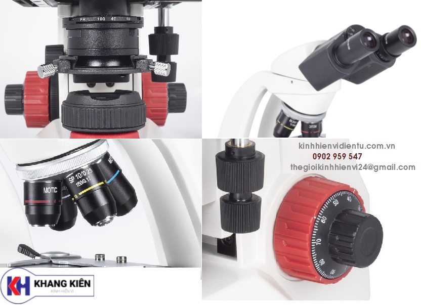 Các bộ phận chi tiết của kính hiển vi Motic Red230