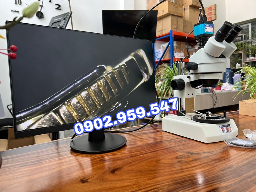 Camera CKV-952 kết hợp với kính hiển vi soi kim cương có chụp ảnh